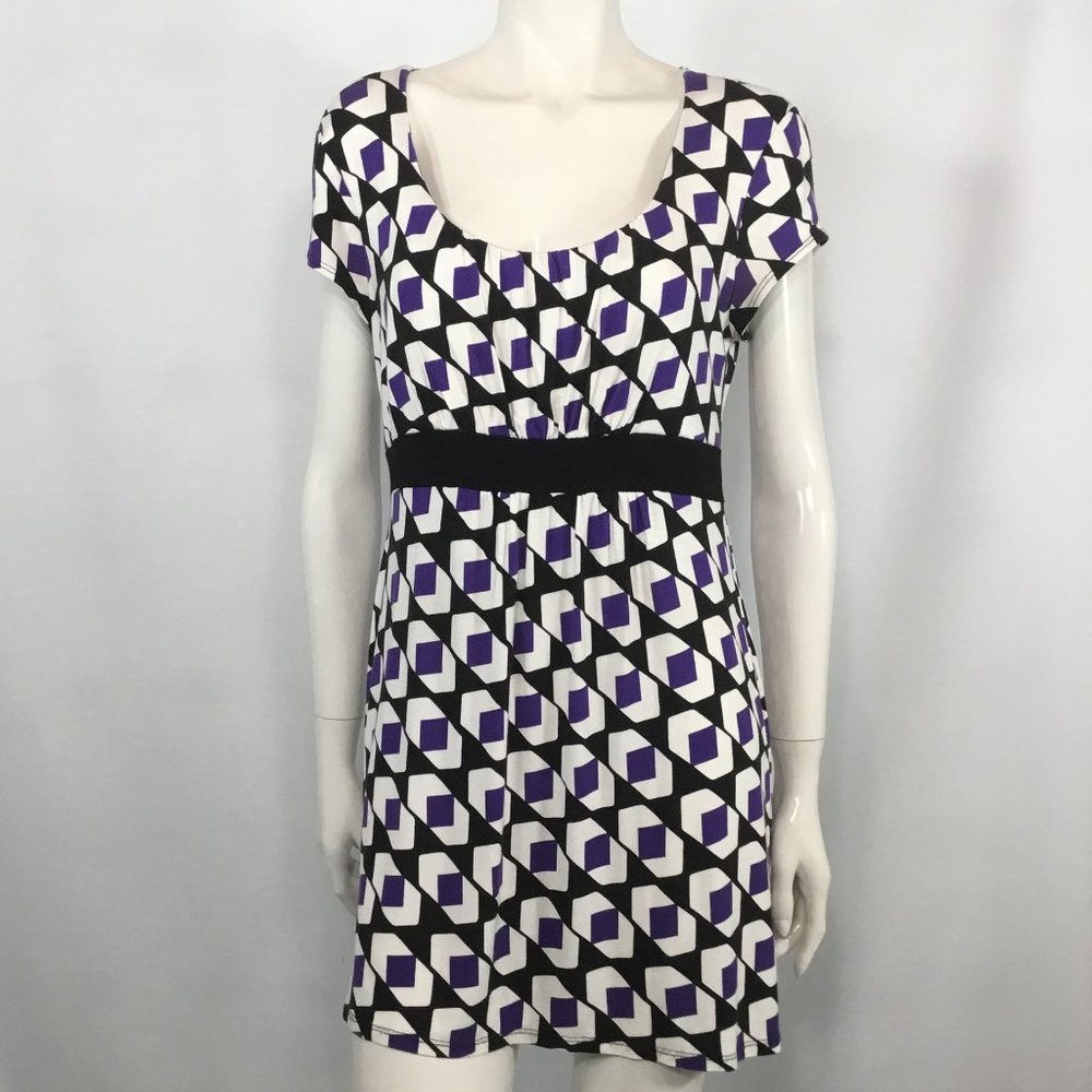 Cleo Purple Print Tunic Top